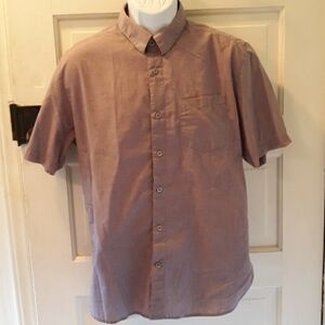 Volcom purple medium button down dress shirt